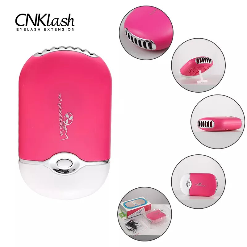 Eyelash Extension Glasses - Mini USB Quick-Drying Eyelashes Fan, Enxerto