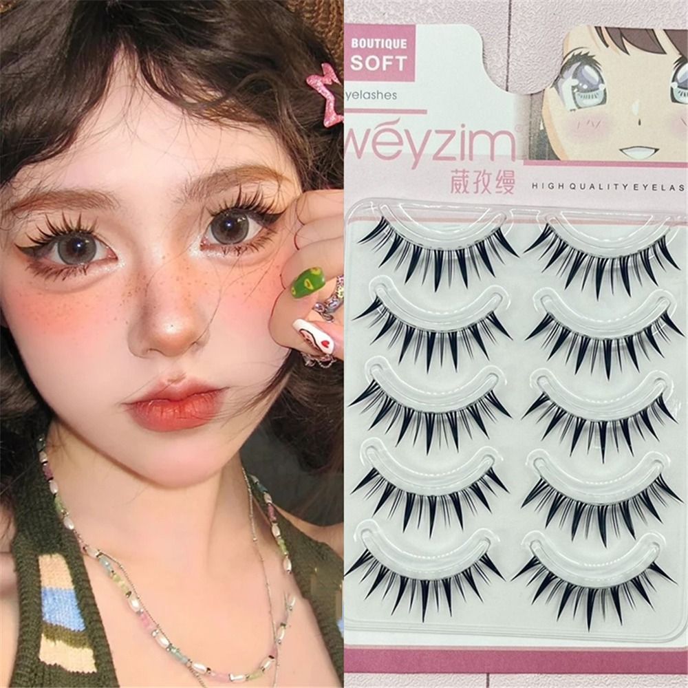 Eyelash Extension Japanese - Pacote com 5 Pares de Cílios