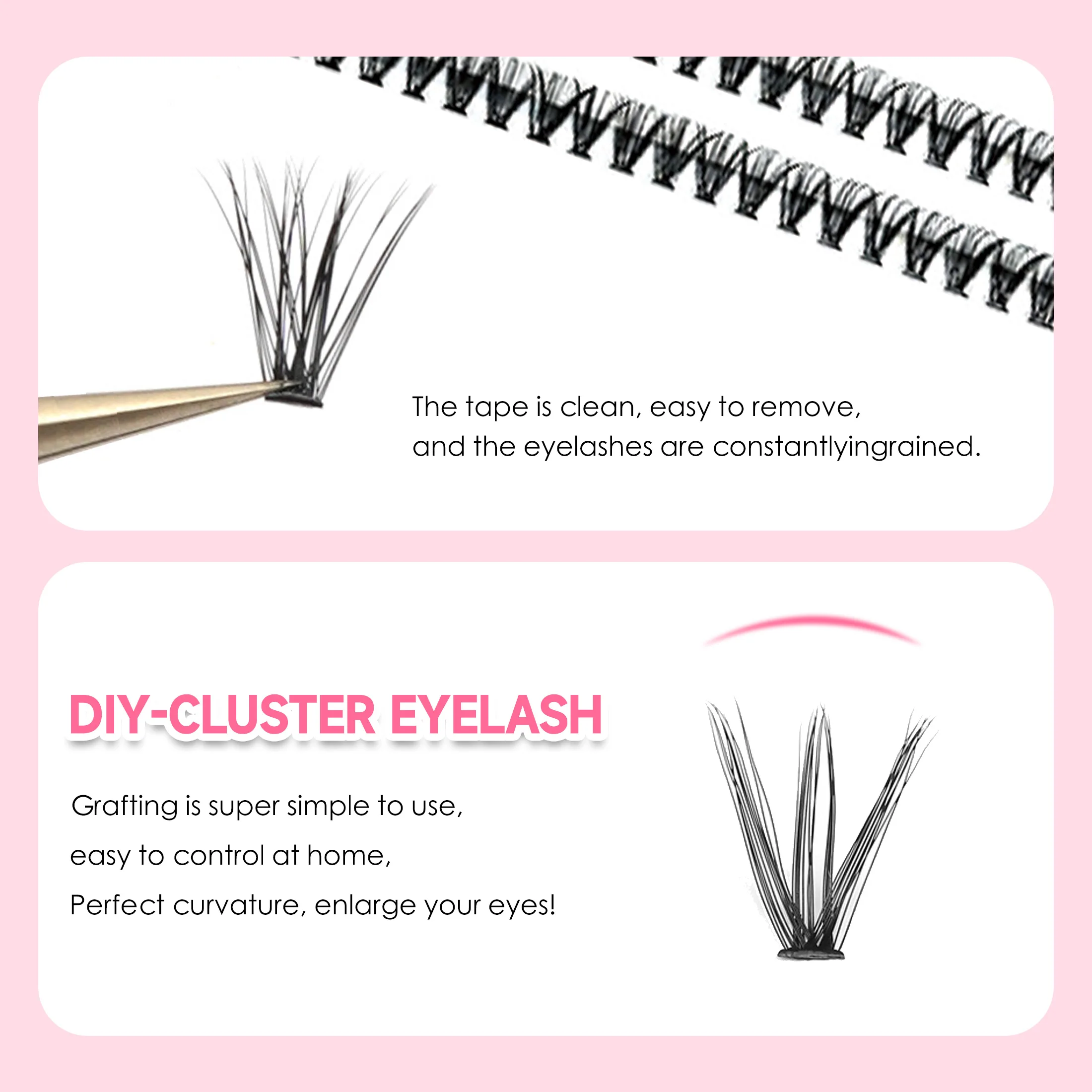 DIY Lashes Extension Kit, Clus - Eyelash Extension Glasses avaliação e preço